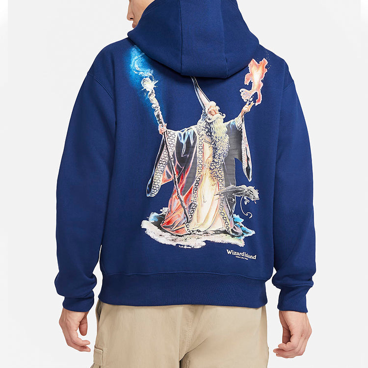 Men's Nike ACG Wizard Pullover Fleece Back Printing Blue CZ8881-492