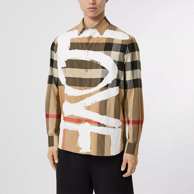 Burberry Men's Long Sleeve Shirt White 80375281