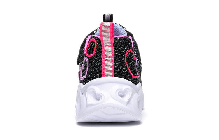 Skechers Heart Lights Low-Top K Black/Pink 302080L-BKMT