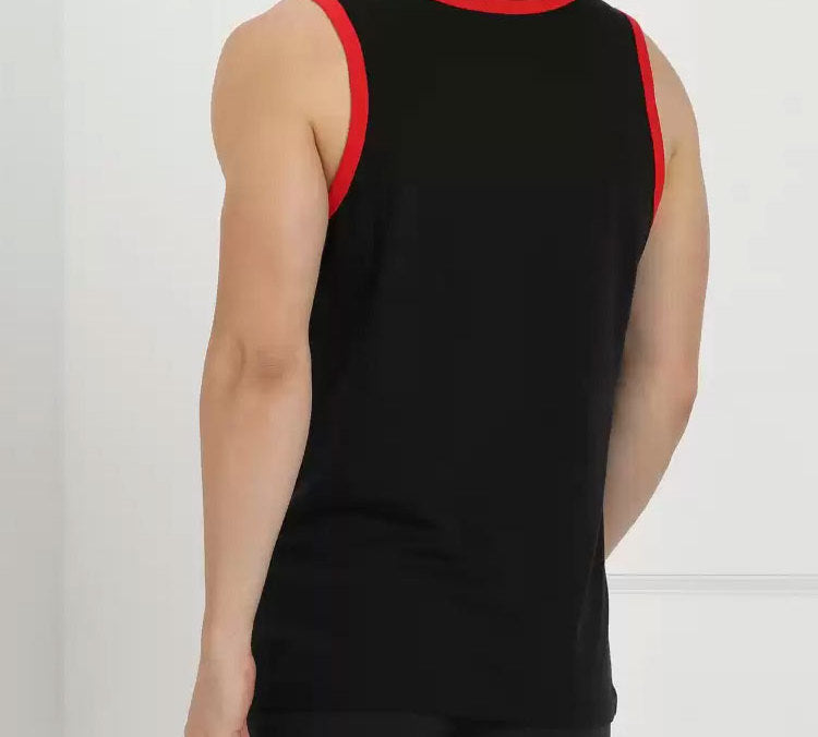 Nike Swoosh Logo Printing Sports Vest Black BV0535-010