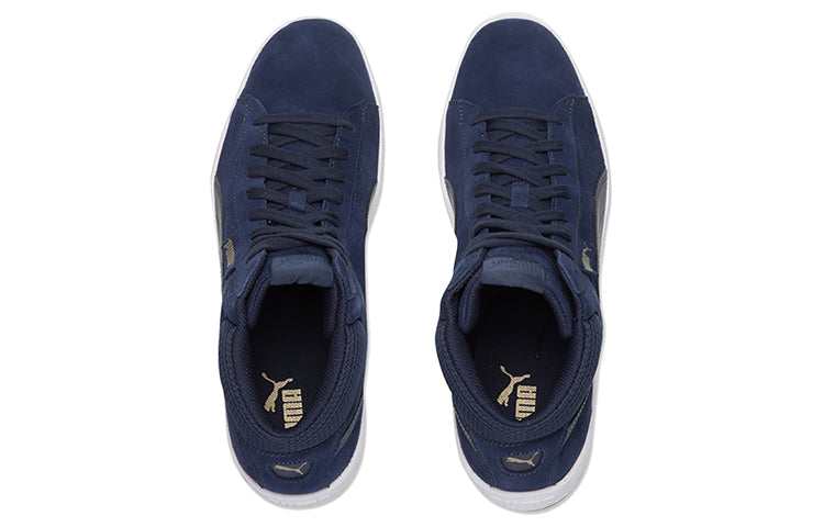 PUMA 1948 Mid Blue/White/Gold Mid Casual Board Shoes 359138-15