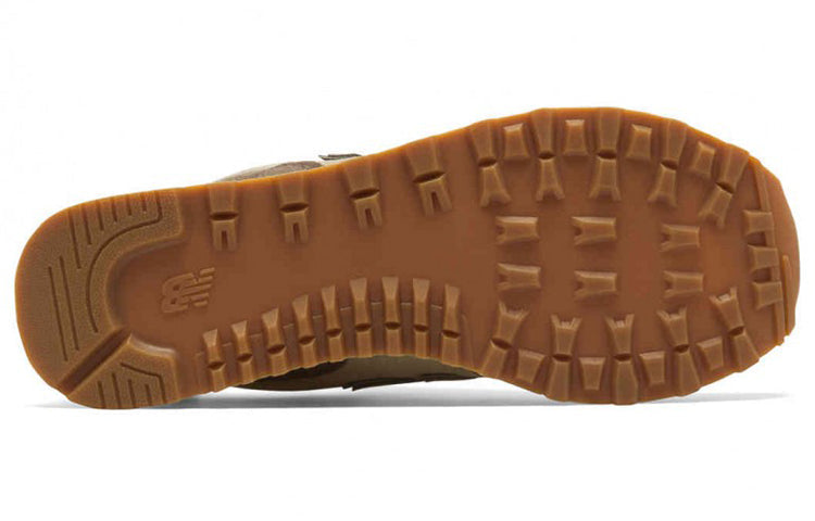 (WMNS) New Balance 574 Series Metallic Patch Sneakers Brown WL574MLA