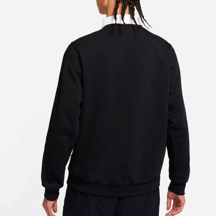 Men's Nike SB Fleece Skateboard Knit Breathable Splicing Embroidered Autumn Black DM6483-010