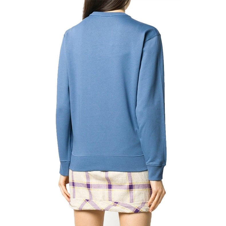 (WMNS) KENZO Cotton Tiger Head Pattern Embroidered Pullover Round Neck Casual Sports Hoodie Blue FA62SW8244XA-67