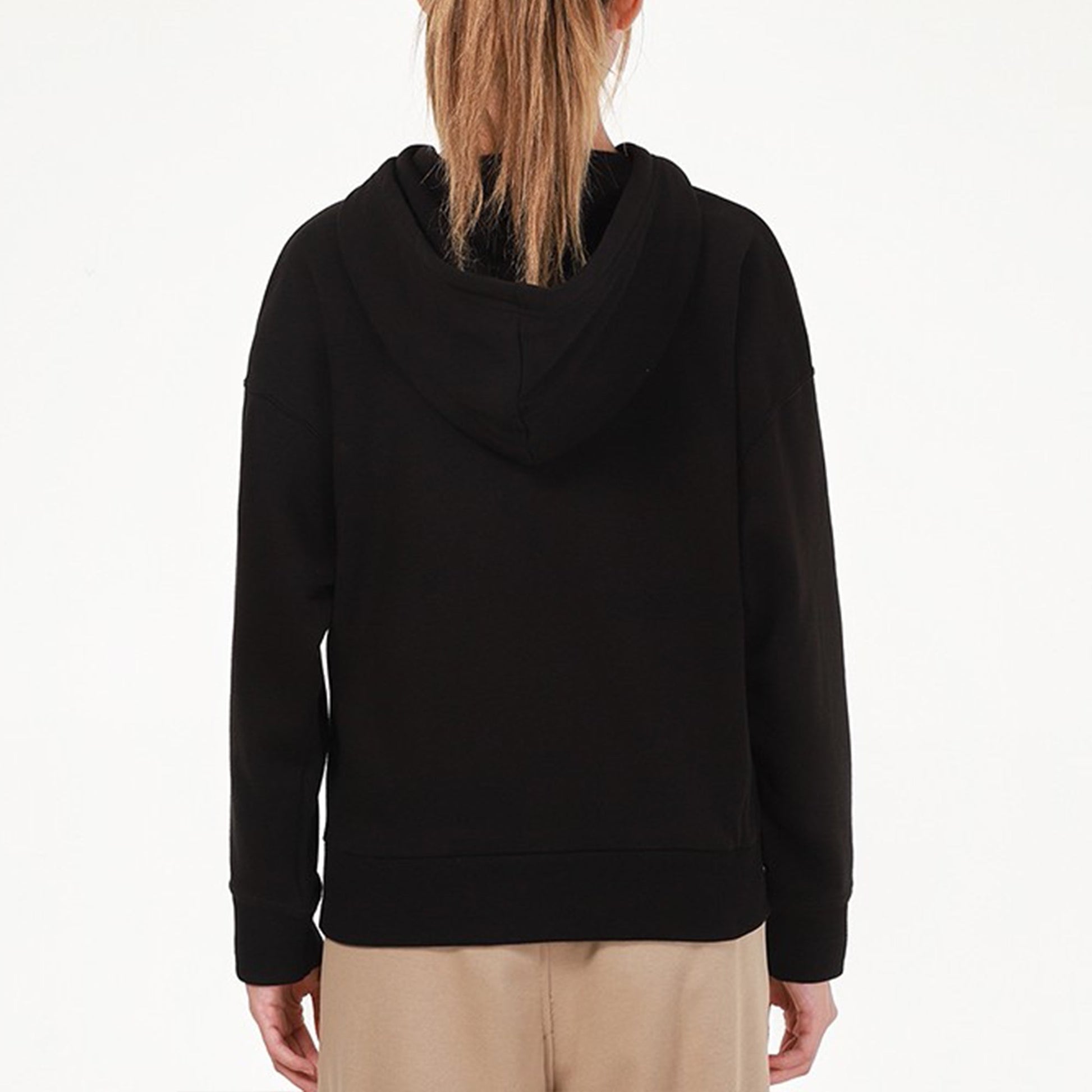 (WMNS) PUMA Classics Logo Hoodie 'Black White' 531385-71