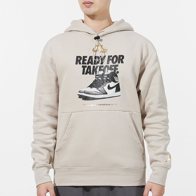Men's Air Jordan Shoes Alphabet Printing Basketball Sports Fleece Lined Light Khaki DO9152-236