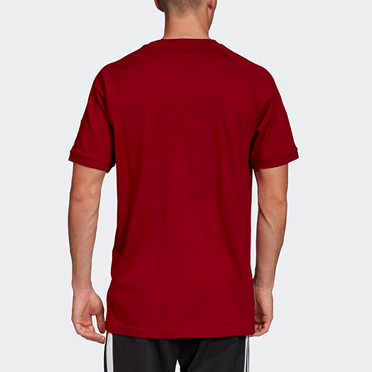 adidas originals Classic Logo Round Neck Short Sleeve Red FL8917