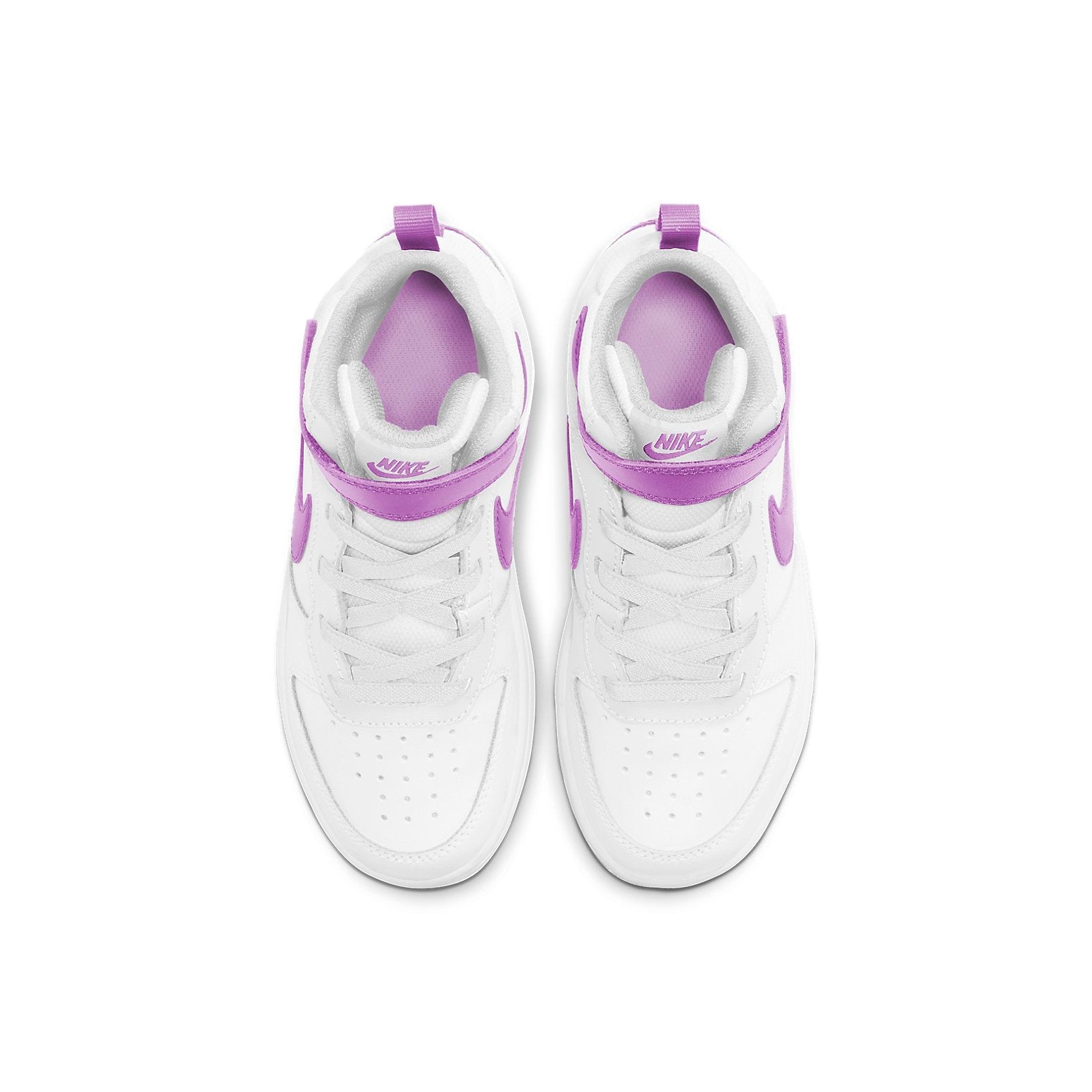 (PS) Nike Court Borough Mid 2 'White Purple' CD7783-103