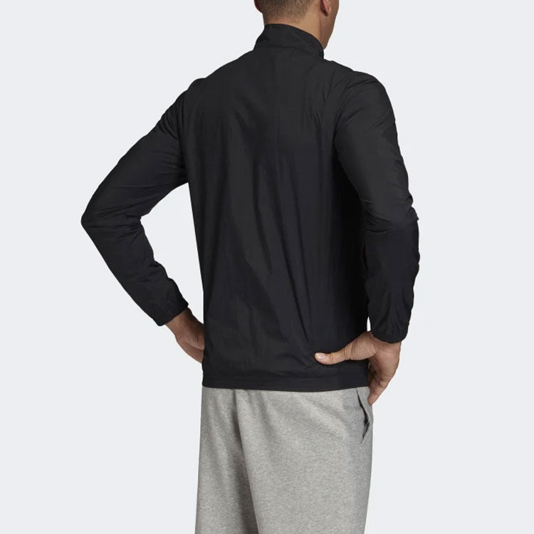 adidas Woven Sports Stand-up Collar Jacket Men's Black FL3902