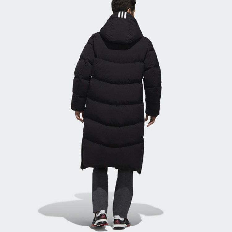 Men's adidas Sleeve Long Black Hooded Down Jacket CK8616