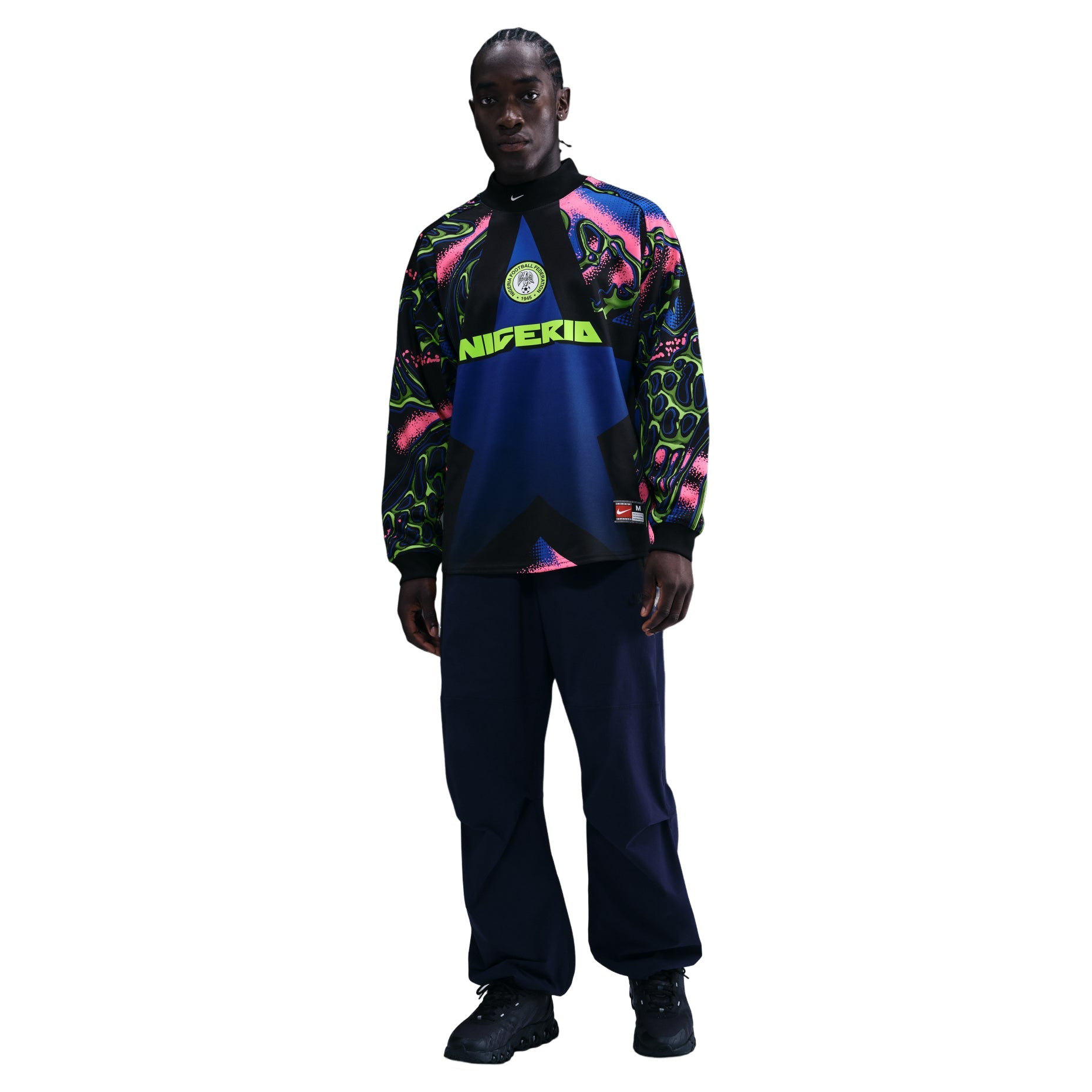 Nike Nigeria Goalkeeper Jersey 'Black Hyper Pink White' IO0782-010