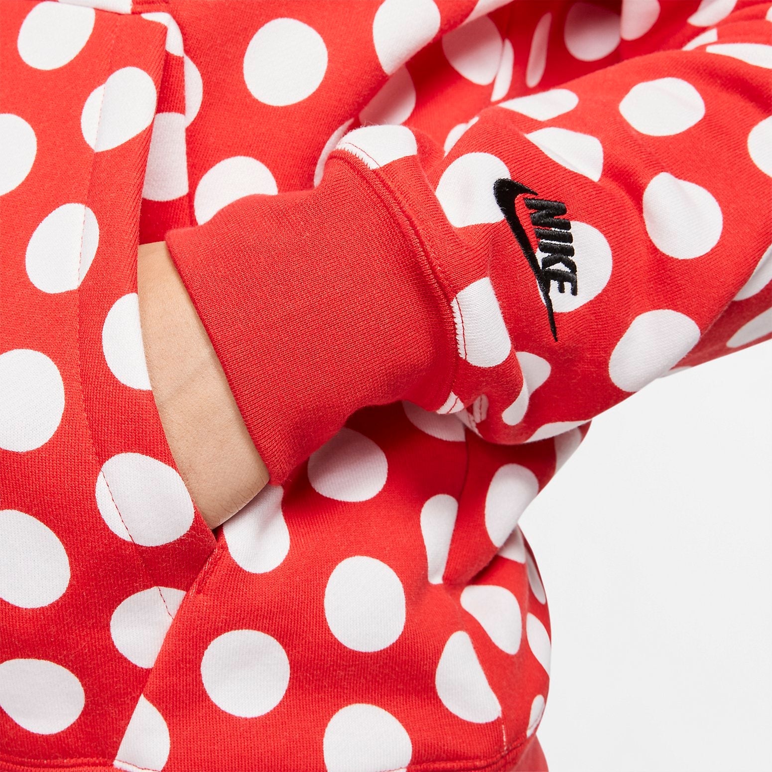 Nike Full Out Dots Hoodie 'Red White' BV5531-657