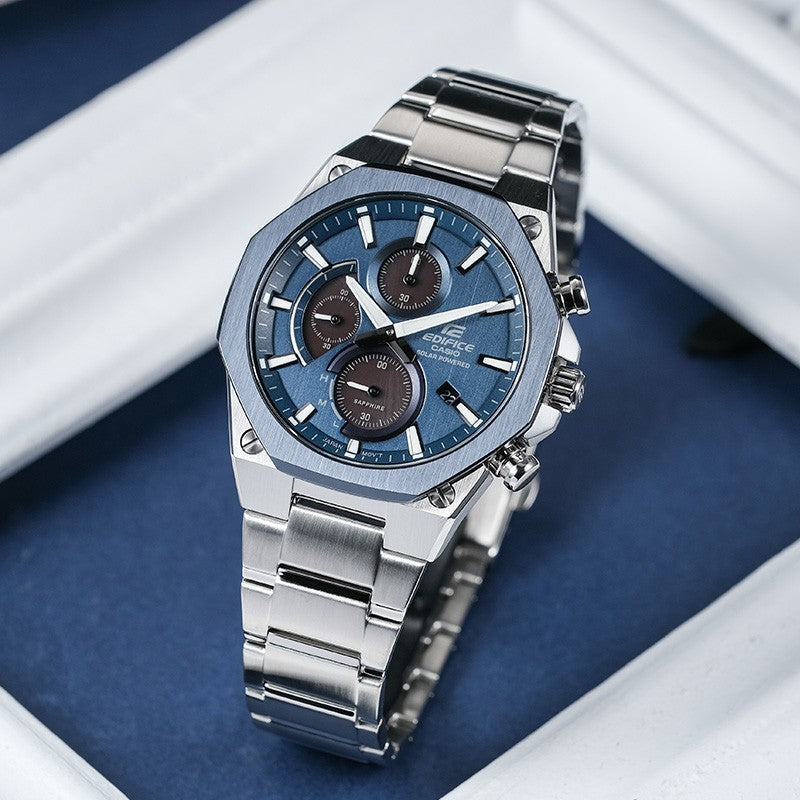 CASIO EDIFICE Solar Powered Mens Blue Analog EFS-S570DB-2A