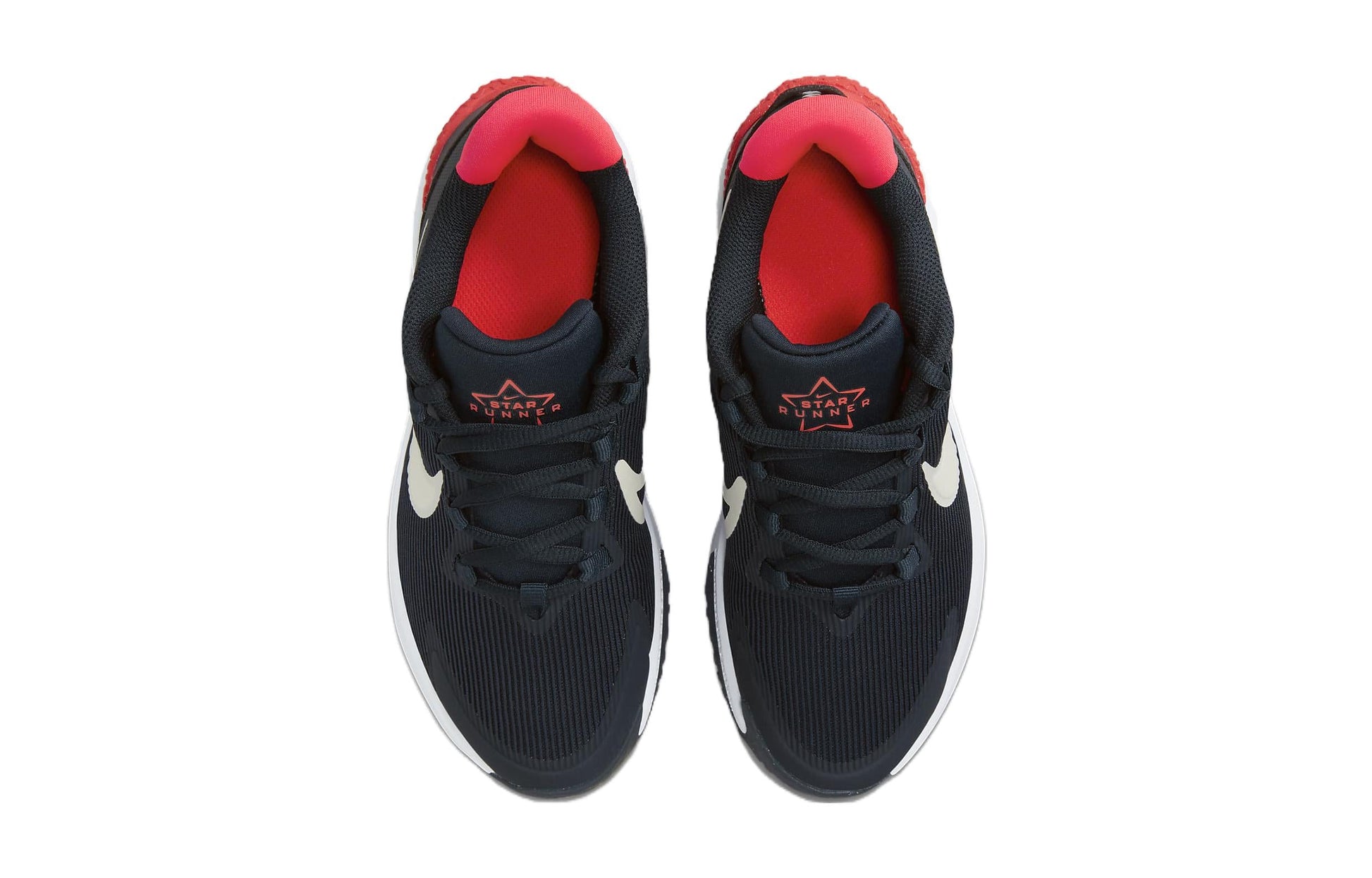 (GS) Nike Star Runner 4 'Black Red White' DX7615-401