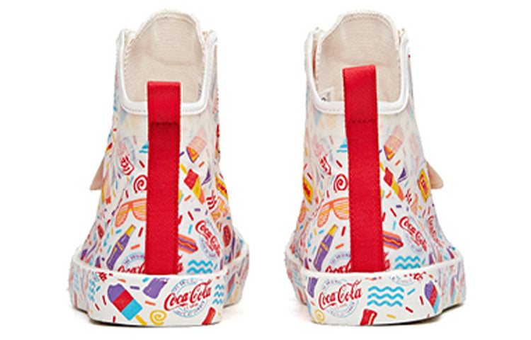 (WMNS) ANTA x Coca Cola Canvas 'White Multi-Color' 122028656-8
