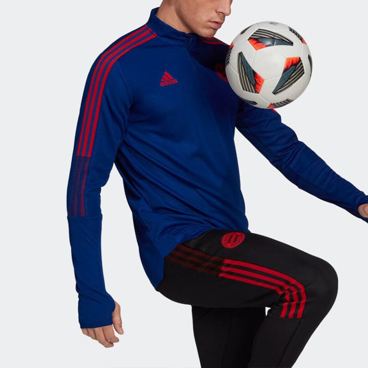 adidas Stripe Half Zipper Logo Solid Color Jacket Blue HA2541