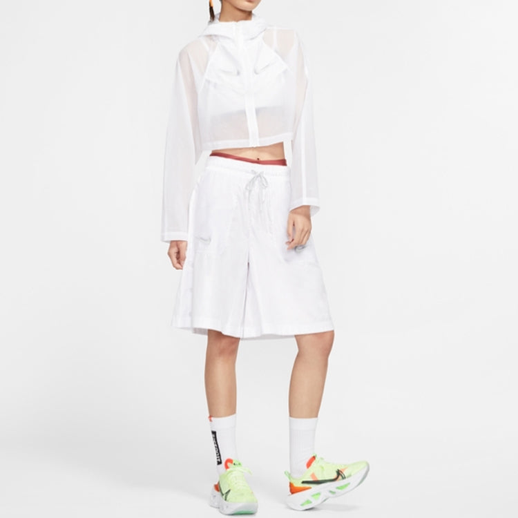 (WMNS) Nike Sportswear Woven Jacket White CT0765-100