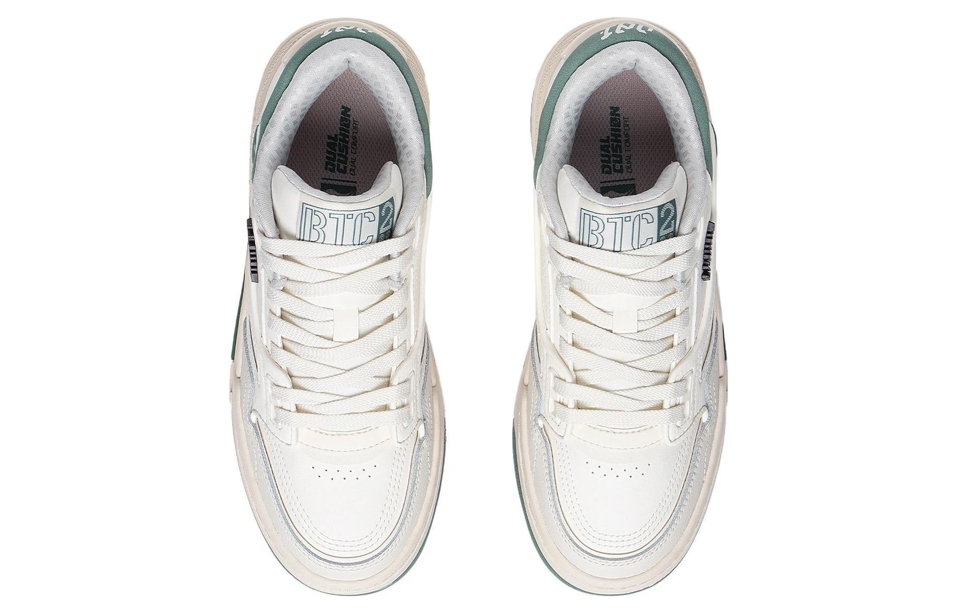 (WMNS) Li-Ning 001 BTC 'Cream White Green' AGCT008-1