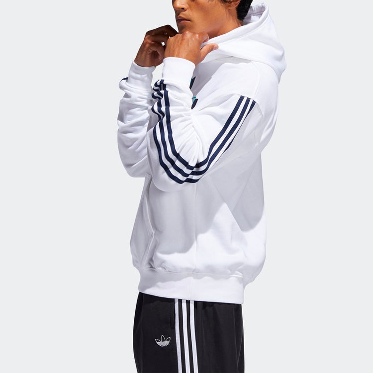 adidas originals Large logo Printing Sports Pullover White FM1502
