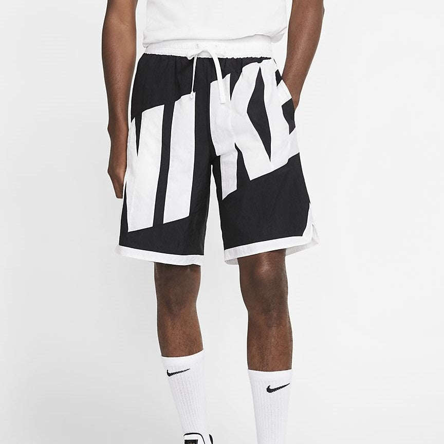 Nike Retro Large Logo Sports Quick Dry Shorts Black White  AT3166-010