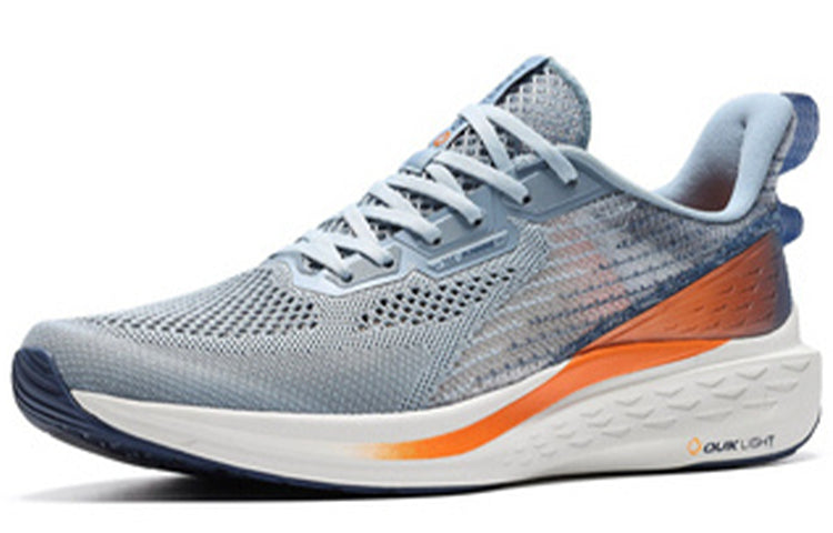 361 Degrees QU!K Light Breathable Running Shoes 'Gray Orange 572022241-4
