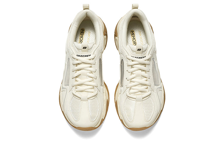 (WMNS) Skechers Stamina V3 Shoes 'White Tan' 896151-NAT