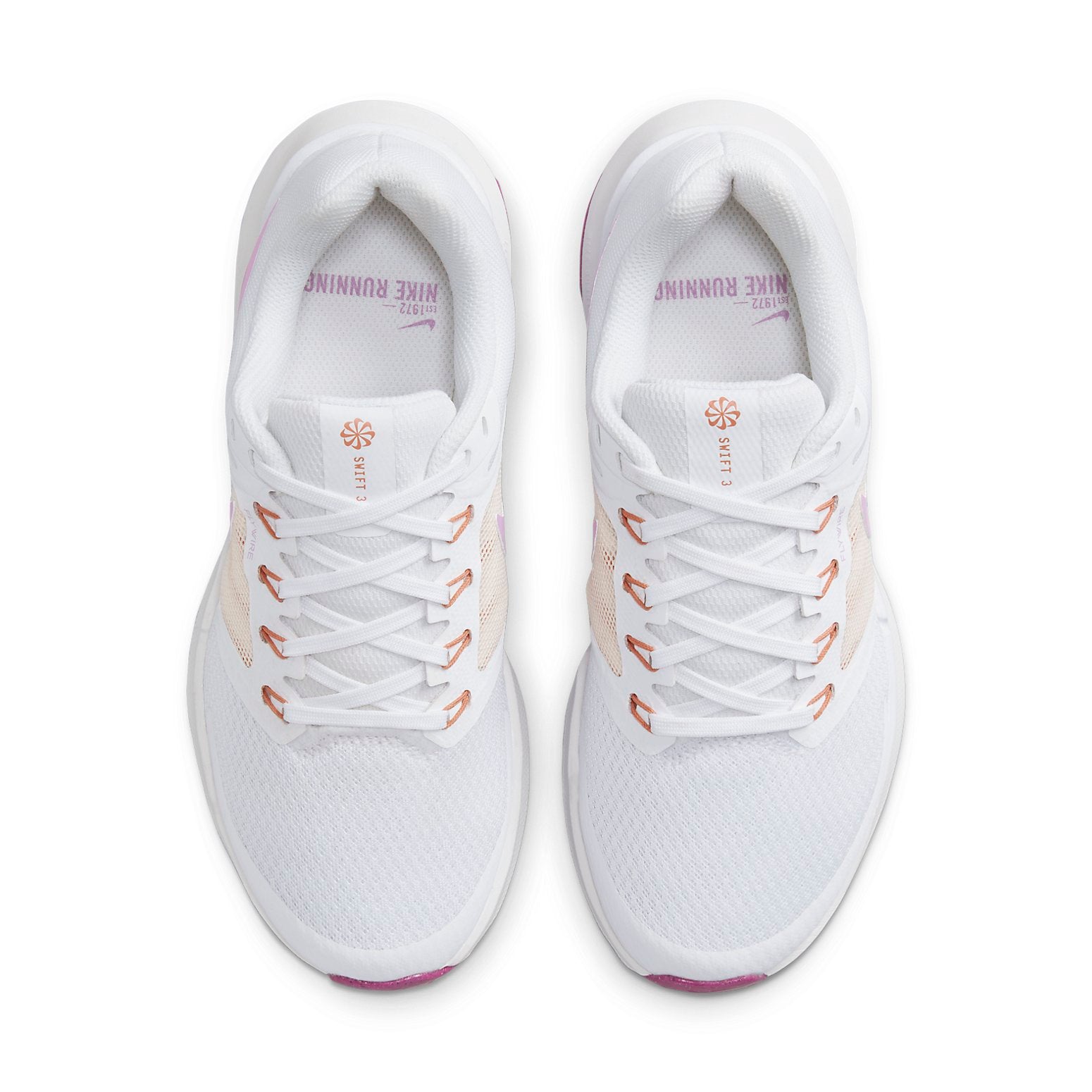 (WMNS) Nike Run Swift 3 'White Shock Fuchsia' DR2698-103