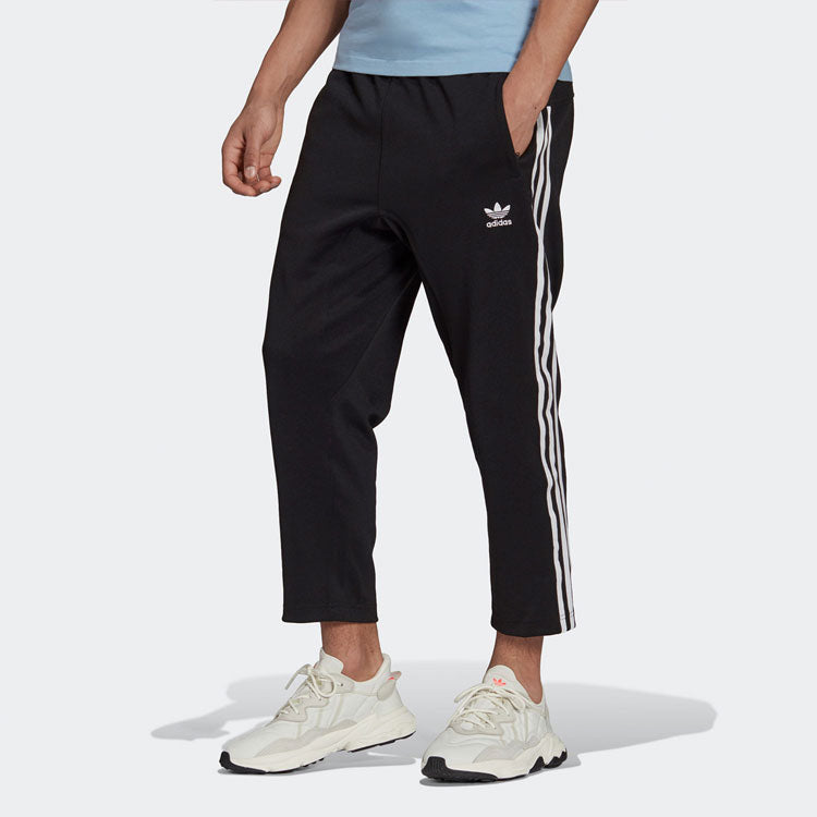 Men's adidas originals Athleisure Casual Sports Loose Running Long Pants/Trousers Black H09121