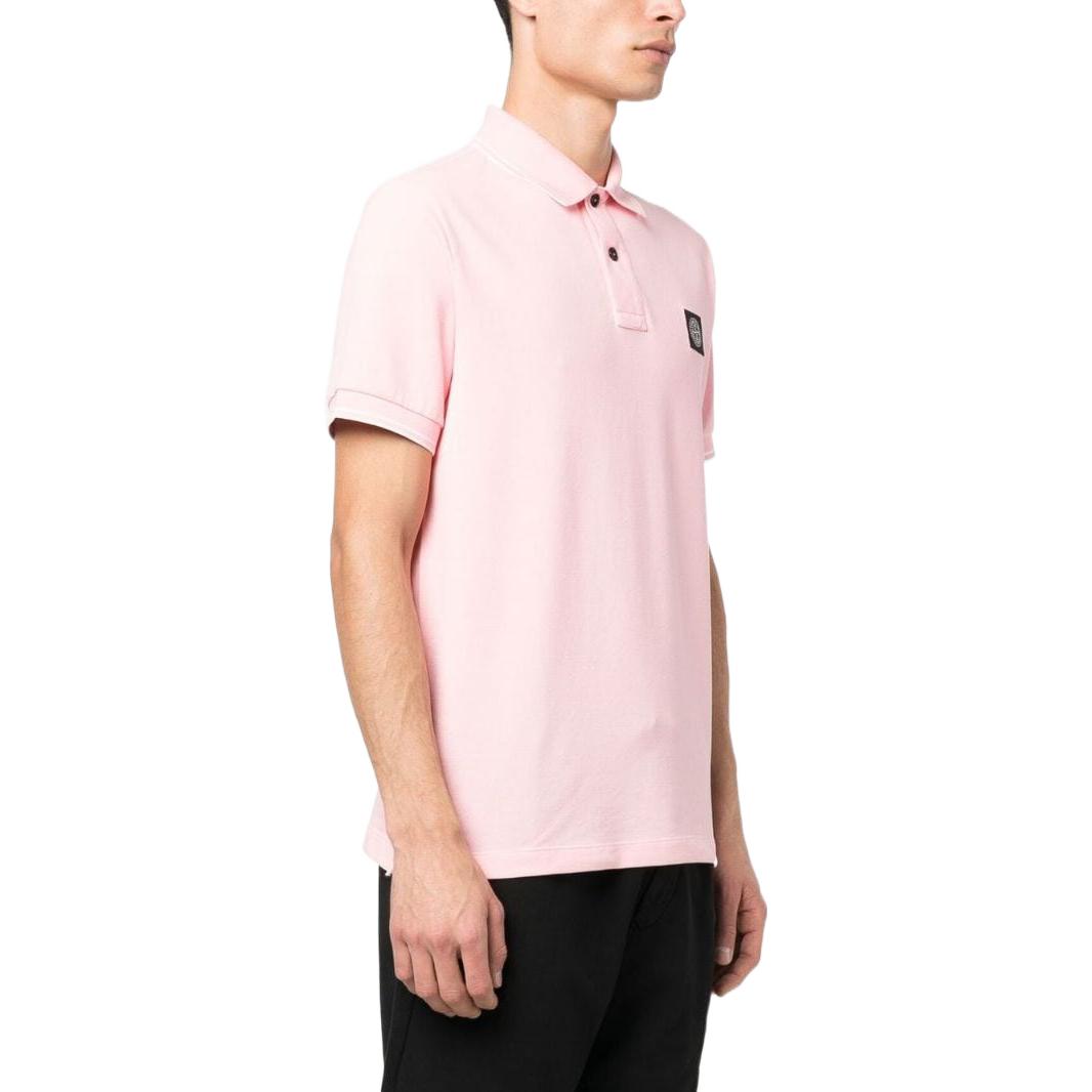 STONE ISLAND Patch Polo Shirt 'Pink' 10152SC18-V0080