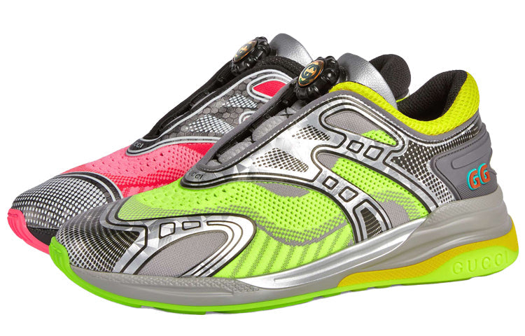 (WMNS) Gucci Ultrapace R 'Mismatched - Neon Pink Yellow' 623153-H9T40-8476