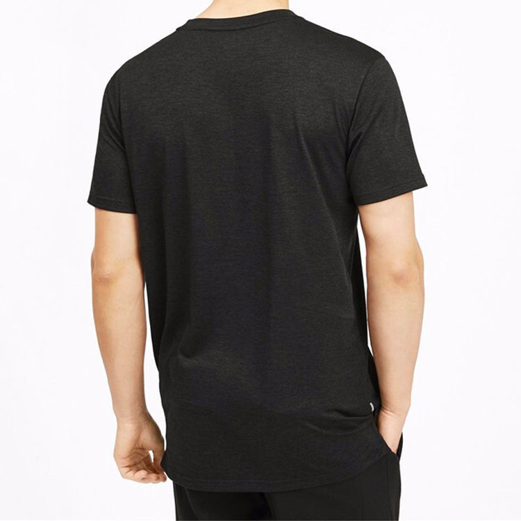 PUMA Logo Printed Short Sleeve TEE Black 518382-02