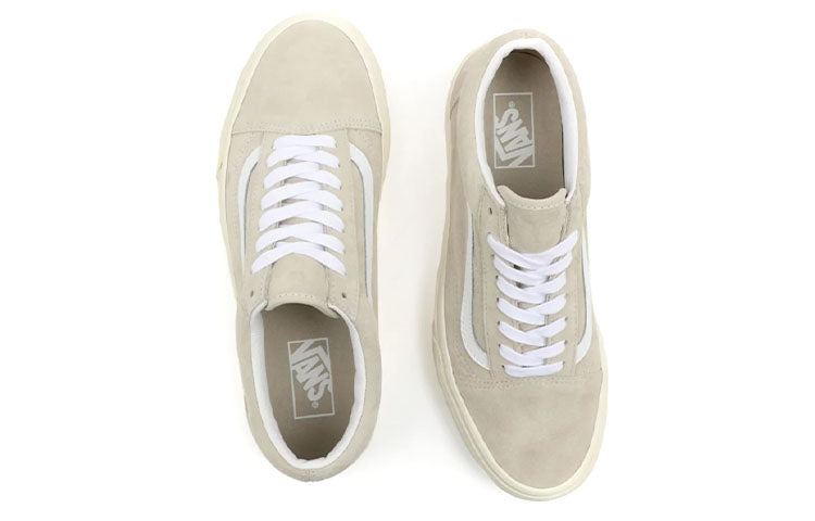 Vans Unisex Pig Suede Old Skool Sneakers Ivory White VN0A5JMI94V