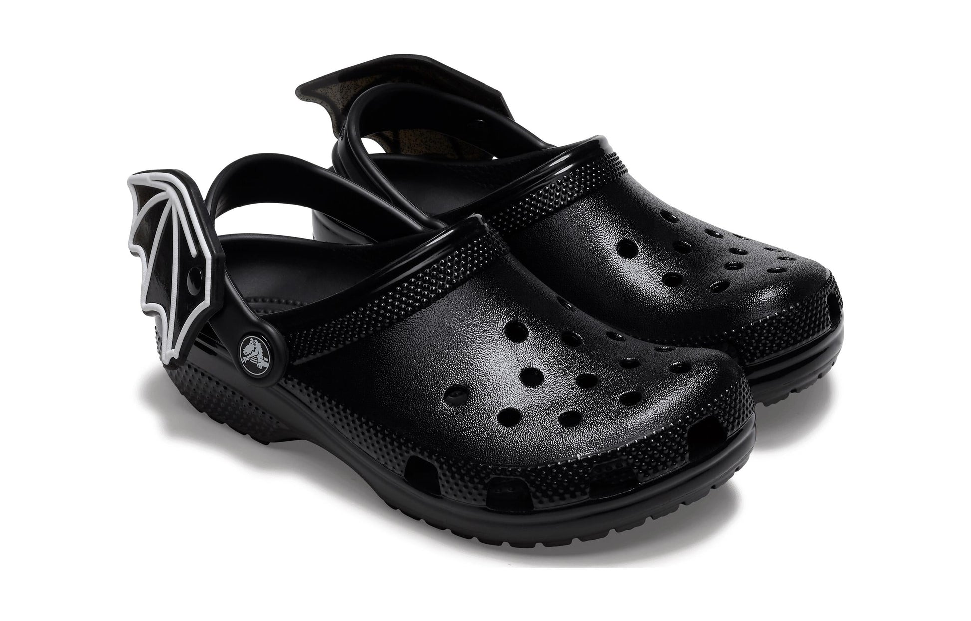 (GS) Crocs Classic I Am Bat Clogs 'Black White' 209231