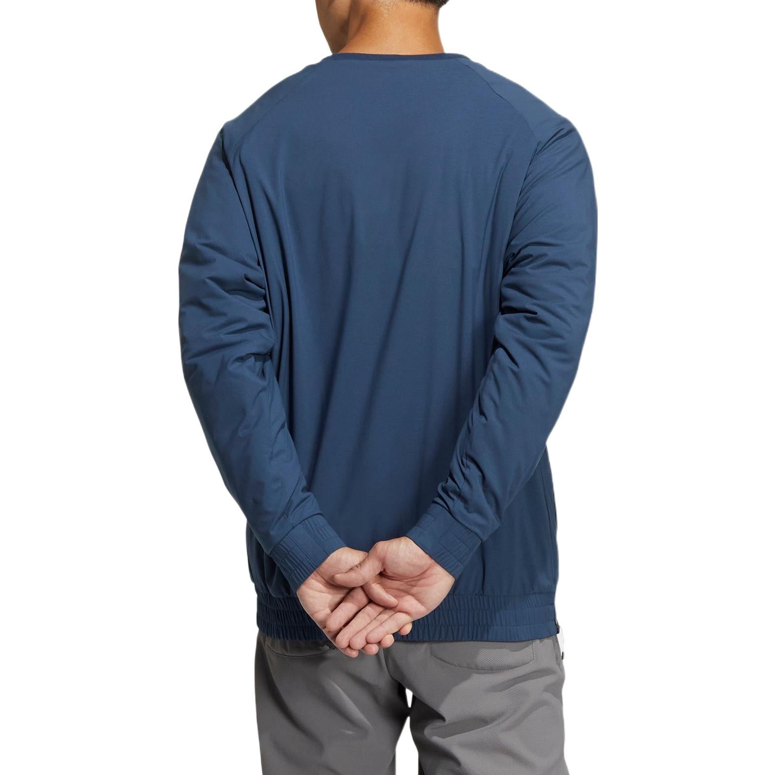 adidas Splicing Round Neck Pullover Brand  Sports Jacket Men's Navy Blue HG3259