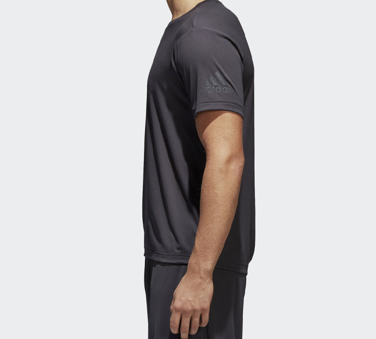 adidas Logo Printing Sports Short Sleeve Black CE0818