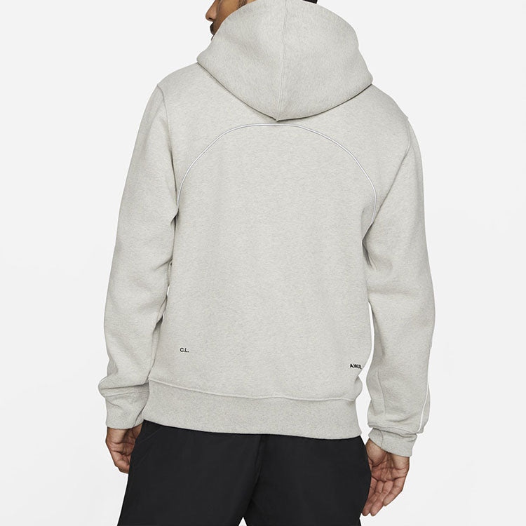 Nike x NOCTA Drake Fleece Hoodie Asia Sizing 'Grey Black' DA4104-052
