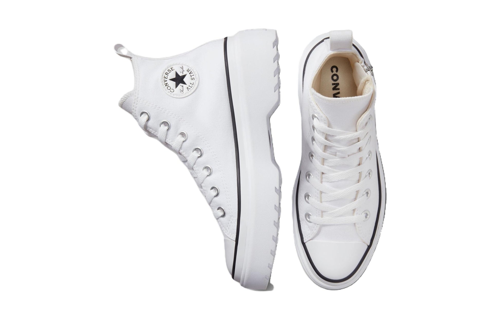 (GS) Converse Chuck Taylor All Star Lugged Lift Platform Canvas 'White' A03012C
