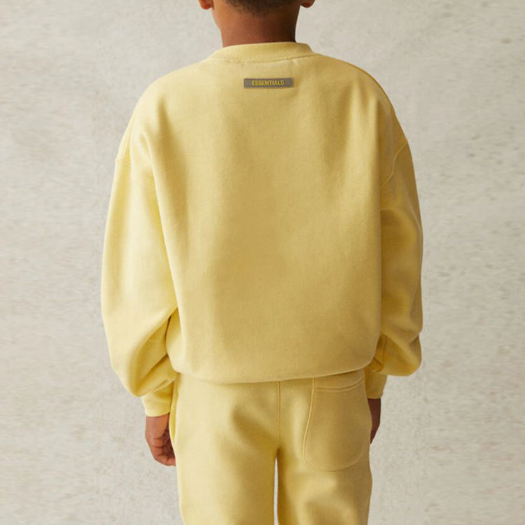 (GS) Fear of God Essentials SS21 Pull-Over Crewneck Yellow/Lemonade FOG-SS21-519