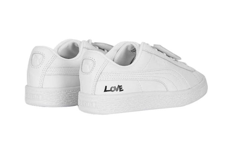 (PS) PUMA Basket Badge Ps Casual Shoes White 370799-01