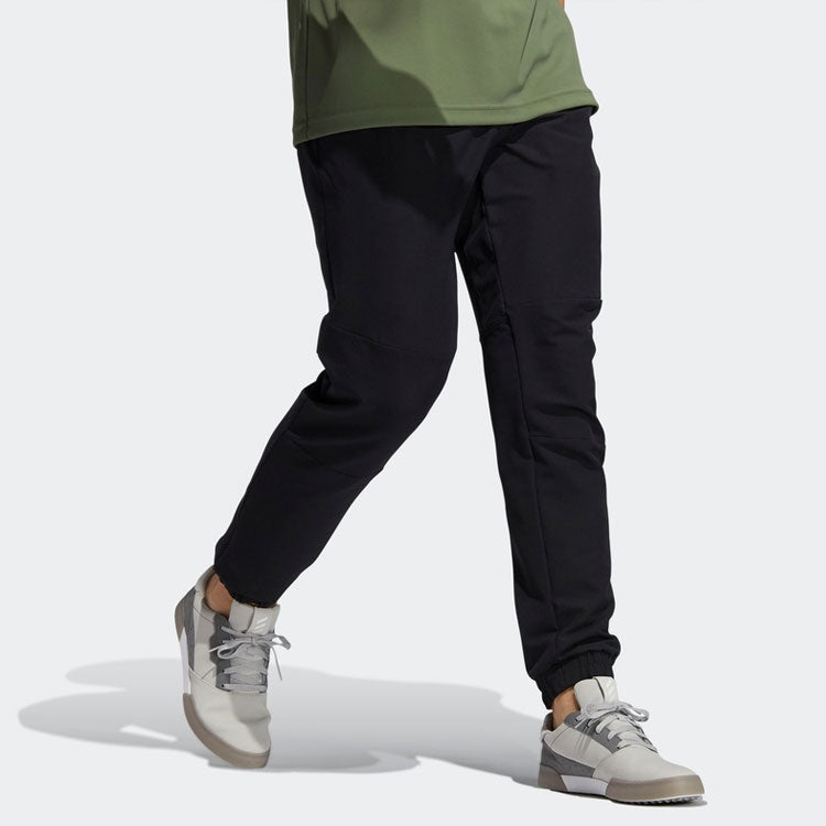 adidas Golf Sports Solid Color Loose Bundle Feet Long Pants Black GM1203