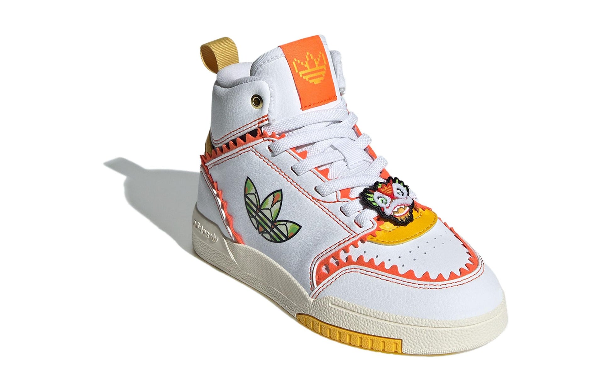 (GS) adidas Originals Drop Step EL C 'White Orange' IF9367