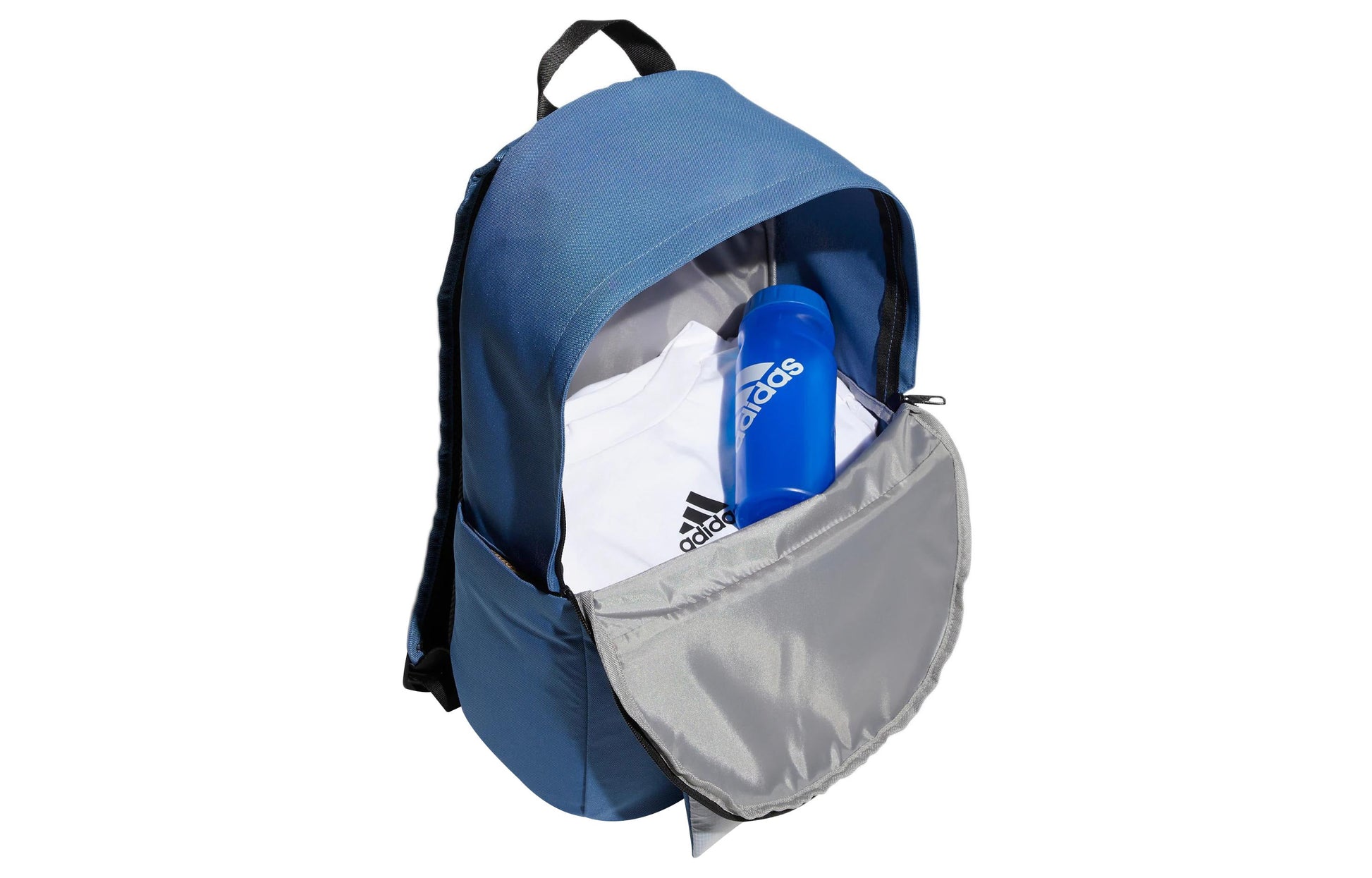 adidas Detachable Pocket Backpack Unisex Blue Gray Colorblock HR8170