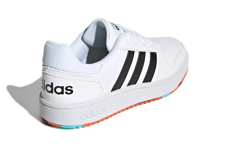 (GS) adidas Hoops 2.0 K 'White Black' H01539
