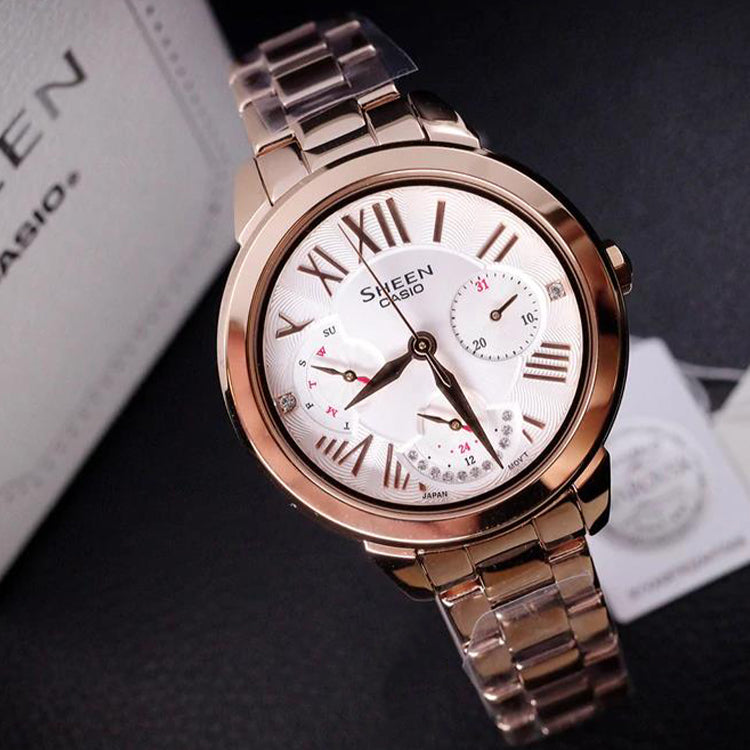 CASIO SHEEN Series Rose-Gold Rose Gold Analog SHE-3059PG-7A
