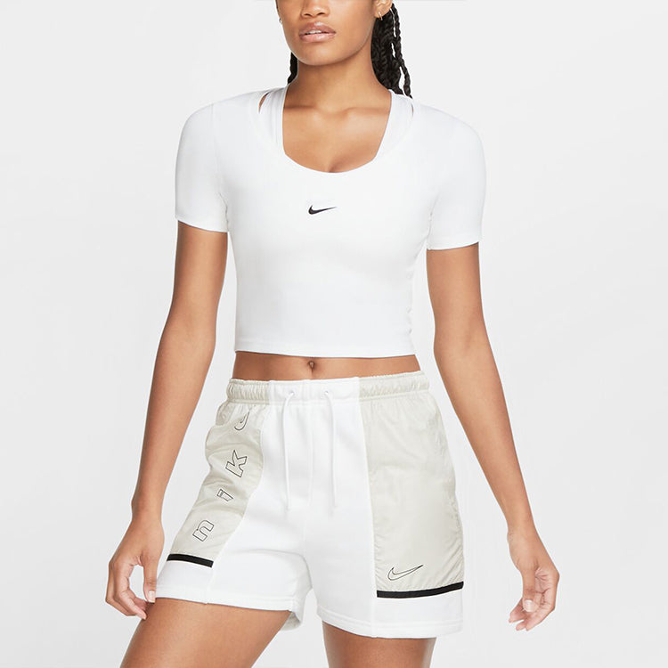 (WMNS) Nike Sportswear Essential Sports Short Sleeve White CU5174-100