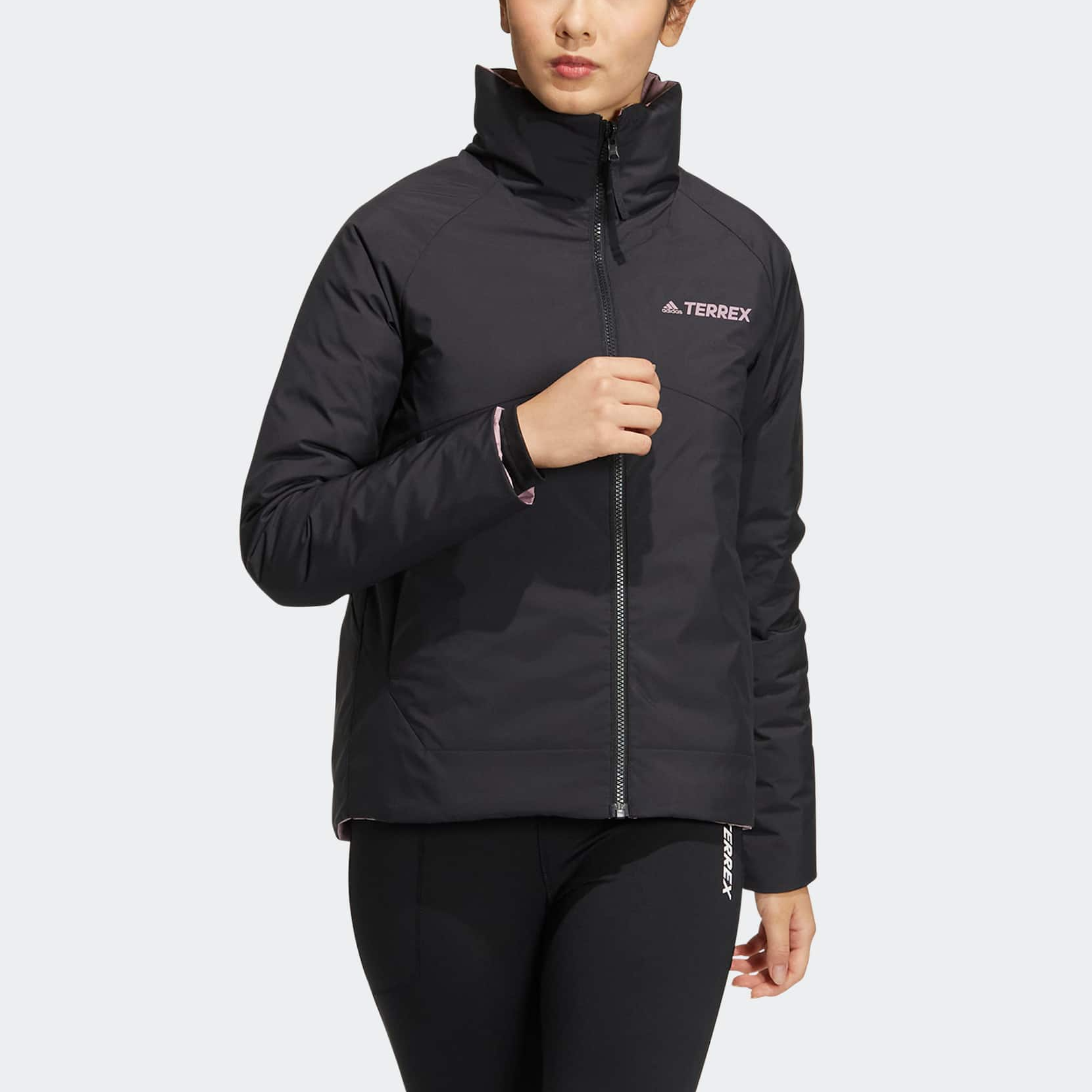 (WMNS) adidas Long Down Jacket Asia Sizing 'Pink' HN1999