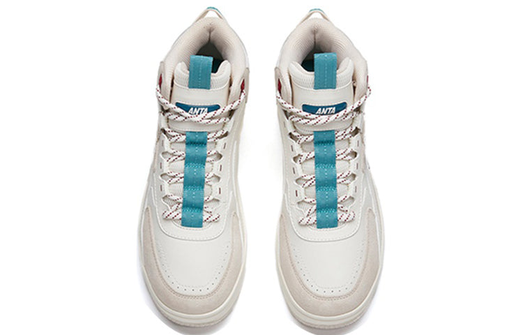 (WMNS) ANTA Fashion Series Sneakers High 'Light Grey' 122148013R-2