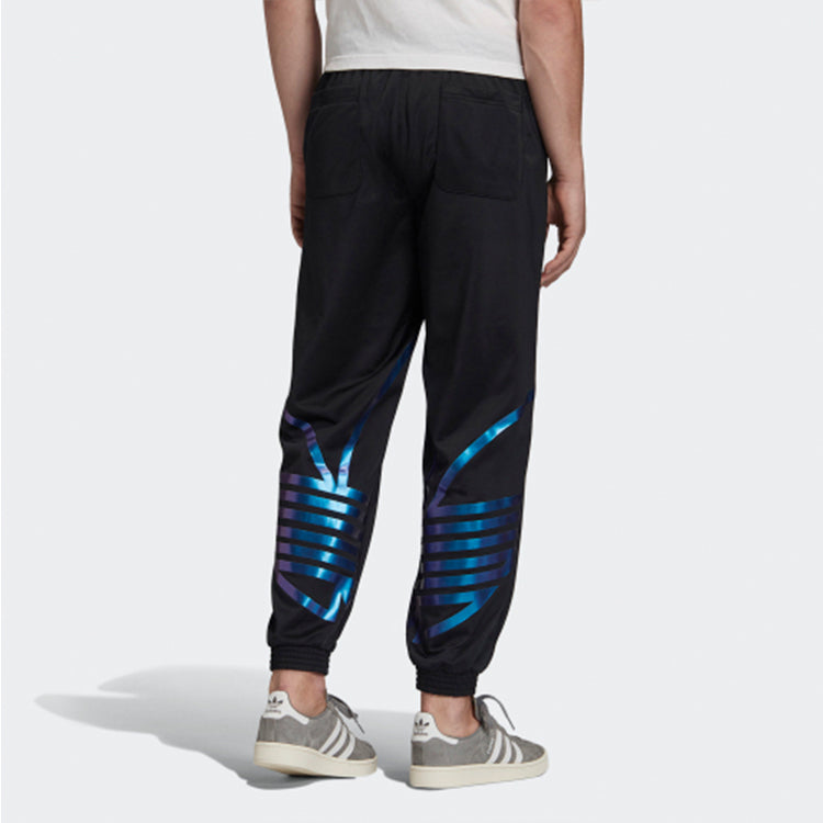 adidas originals Zeno Track Pants Logo Printing Sports Pants Black FS7331