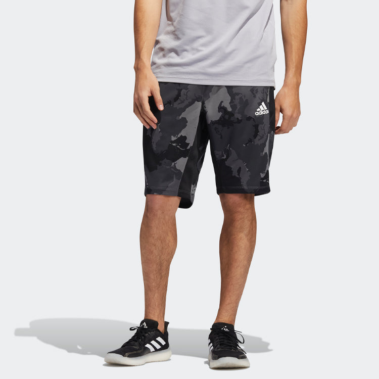 adidas Camo Short Camouflage Printing Sports Training Shorts Gray GH5161