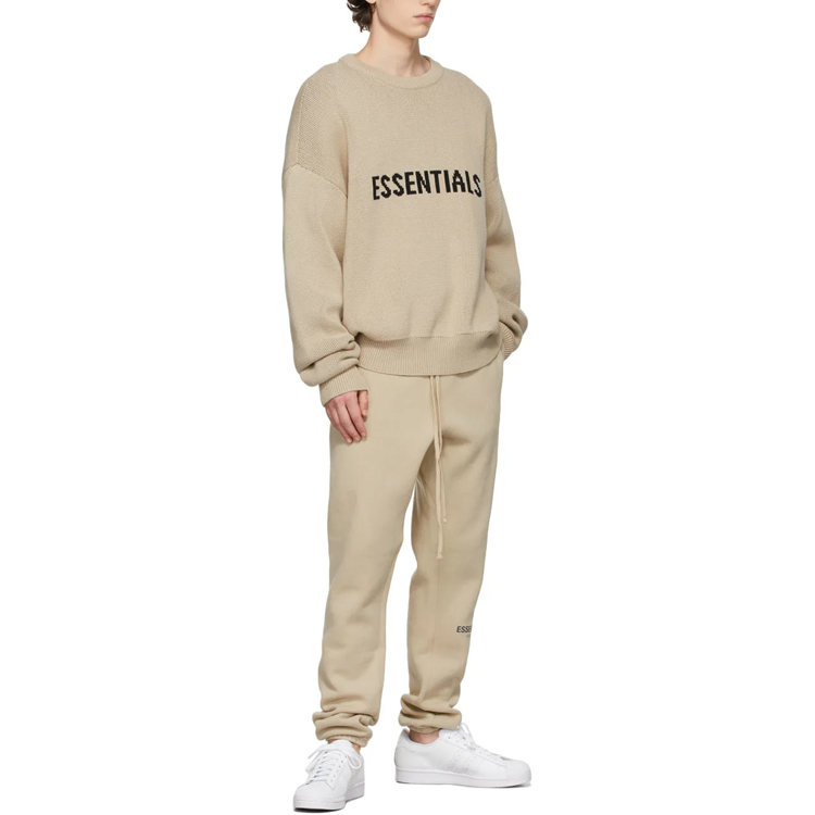 Fear of God Essentials FW21 Knit Pullover Sweater Linen FOG-FW21-109